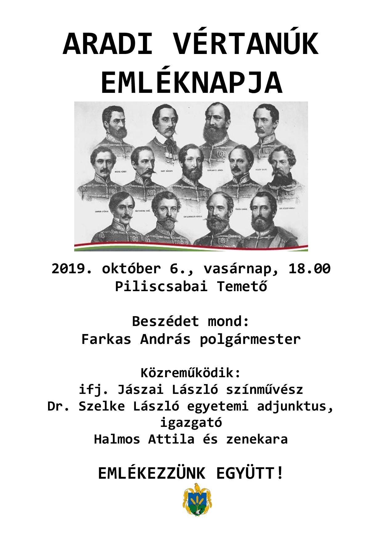 Aradi vértanúk emléknapja - megemlékezés