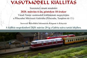 Váradi Tamás vasútmodell kiállításának megnyitója