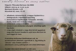 A gyapjú útja-workshop Edelényi Dórával és Józsy Judittal