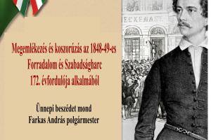 Március 15-i megemlékezés Piliscsabán