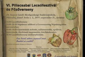 VI. Piliscsabai Lecsófesztivál és Főzőverseny - felhívás
